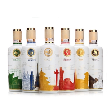 五粮国宾酒 五大洲彩装
