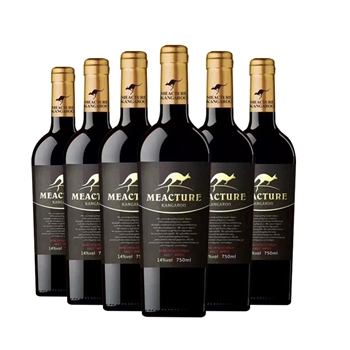 米爵袋鼠 西拉干红葡萄酒   黑重瓶