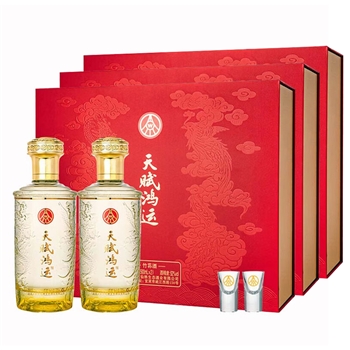 五粮液天赋鸿运欧根纱龙凤礼盒 整箱装